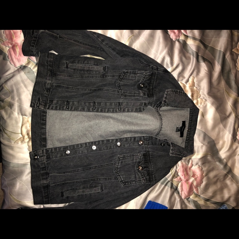 Gray denim jacket